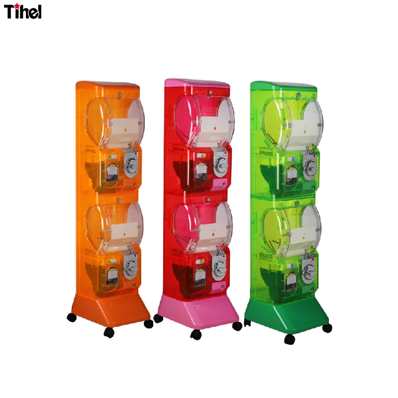 

MECHANICAL TRANSPARENT GACHA CAPSULE TOYS VENDING MACHINE /GASHAPON MACHINE/COIN OPERATED MACHINE, KIDS GAME MACHINE