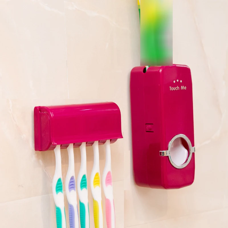 

Bathroom Accessories Set brush holder toothbrush Toothpaste Holder Wall Mount Rack glass toothbrushes Tools 2pcs