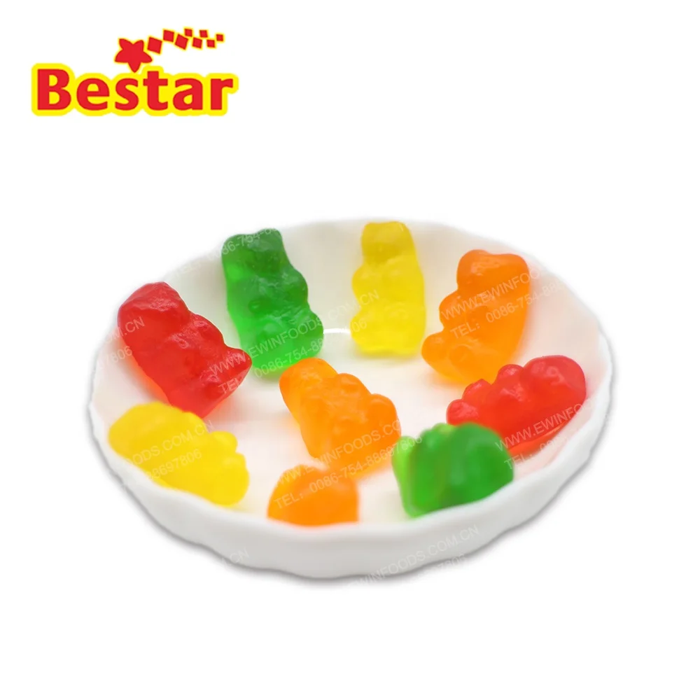 清真五颜六色的水果味熊形状糖果 - buy halal gummy 糖果,bear gummy