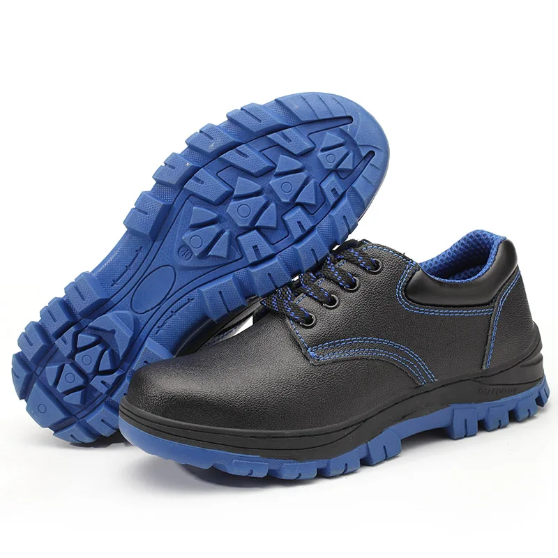 

High Quality Steel-toed Shoes Lightweight Non-slip Anti-puncture Black Safety Shoes For Men and Women