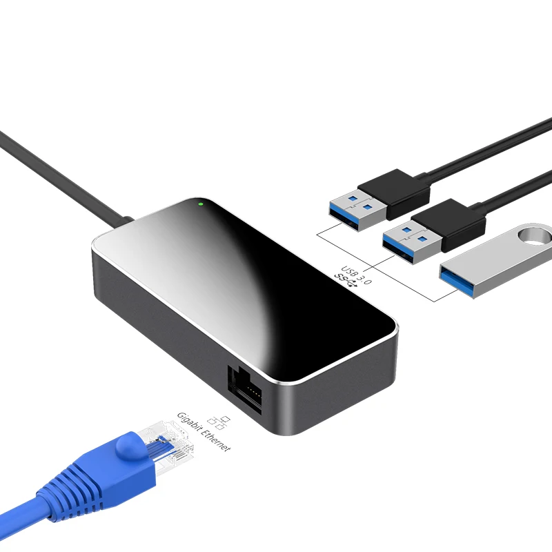 

Hub 4 Port Mobile Computer OEM ODM Customized Status usb hub fast charge 4 port CE ROHS Black Gold Silver, Black gold sliver