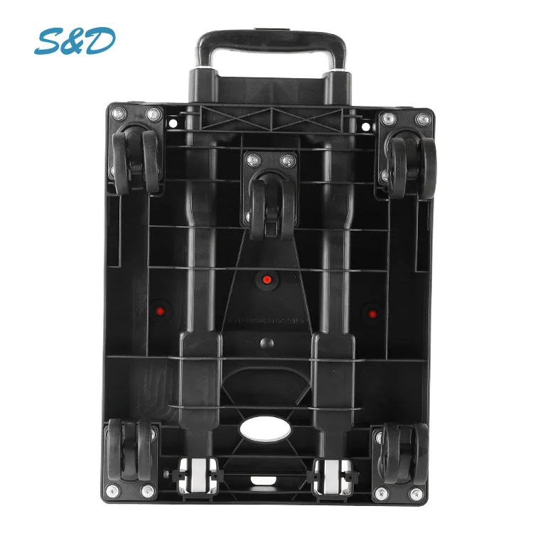 
Multi-purpose Outdoor Quick Folding Logistics Transport Plastic Moving Dolly Trolley Carts For Warehouse 