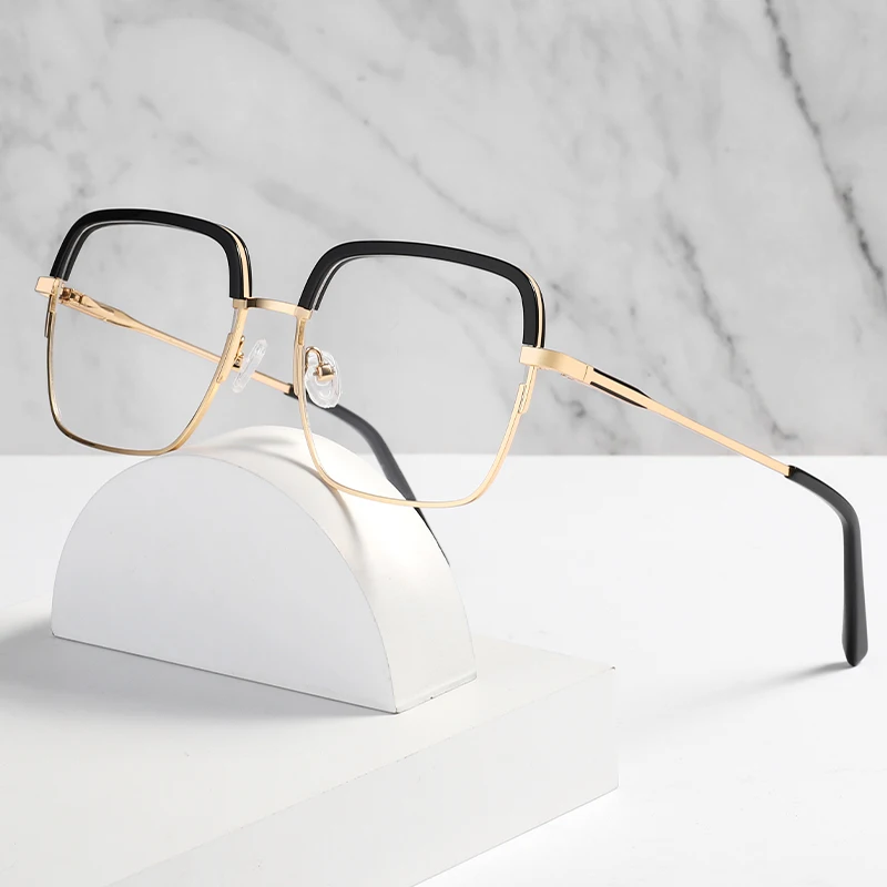 

Modern big frame acetate optical eyeglasses frames oversized thin square eyewear spectacle frames for man women