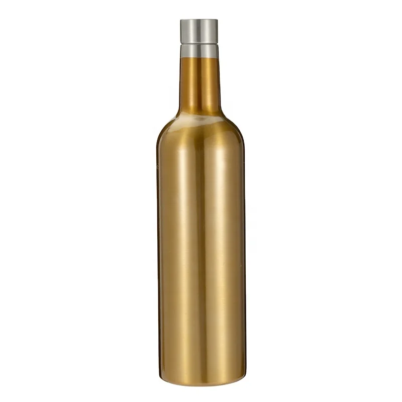 

750 ml custom 304 Vacuum Insulated Stainless Steel Wine Bottle, Customized color