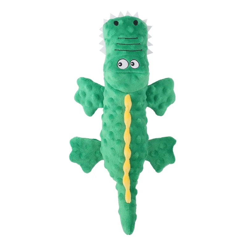 

Original Factory Crocodile Shaped Dog Chew Toy Vocal Interactive Training Playing Durable Bite Pet Toys, Blue, green, purple