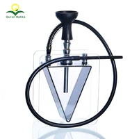 

New Design Wholesale Triangle Transparent Acrylic Shisha Hookah for Aarabians and Celebration