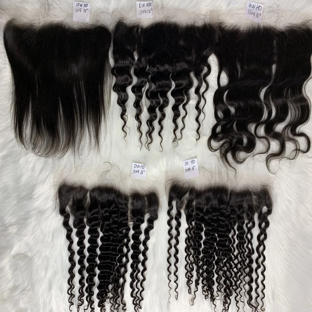 

Pre Plucked Swiss HD Transparent Lace 13X4 Lace Frontal ,Best Quality Thin Lace With Factory Price, Natural color