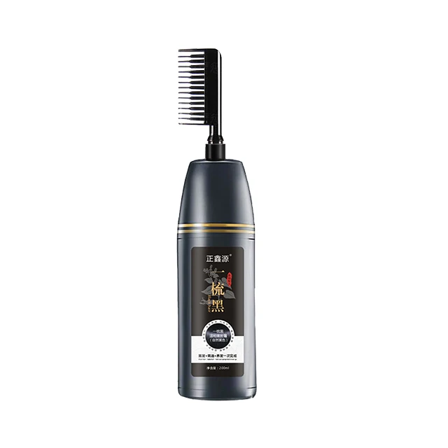 

Private Label Oem Herbal Hair Cream Fast Black Hair Dye Products With Comb