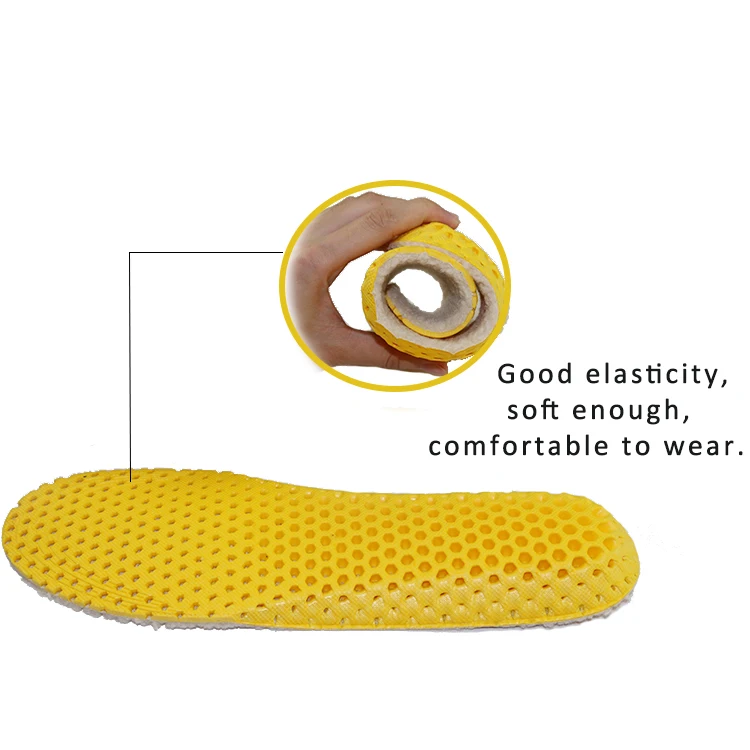Full Length Honeycomb Design Warm Eva Wool Insoles For Shoes - Buy Wool ...