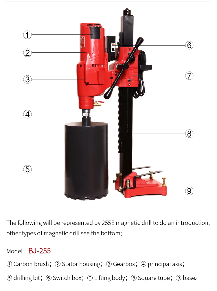 Factory Building Reinforced Concrete Water Source Diamond Core Drill