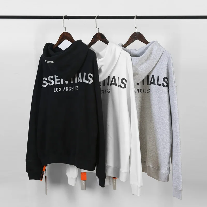 

Men's Women's Hoodie FOG Essentials Los Angeles Alan Walker Hip Hop Kanye West Streetwear 3M Reflective Winter Sweatshirt T-shir