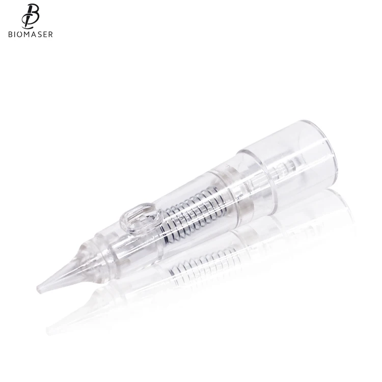 

Biomaser Disposable Eyebrow Permanent Makeup Tattoo Cartridge Needles For Micropigmentation Machine, Transparent