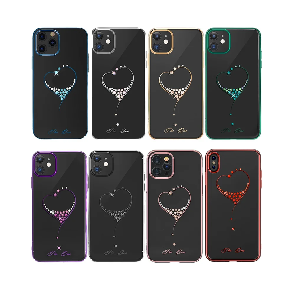 

High Quality Diamond shockproof luxury Jelly Cases Transparent Soft PC clear black for iPhone XR 11 12 Pro Max Clear Case