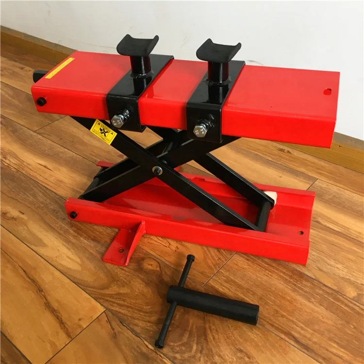 1100lbs Manual Mini Motorcycle Scissors Jack With Lifting Height From 90mm To 405mm Model Nr