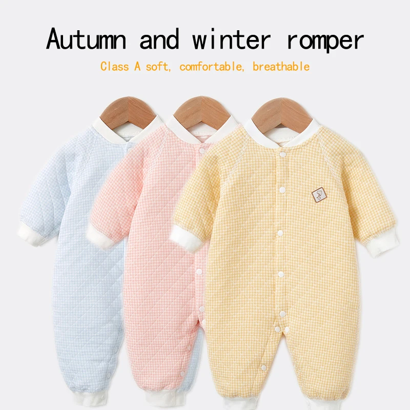 

Wholesale New design Baby Winter Clothes Newborn Baby Girl Boy Romper Baby Grows 100% Cotton Bodysuit Jumpsuit, Picture