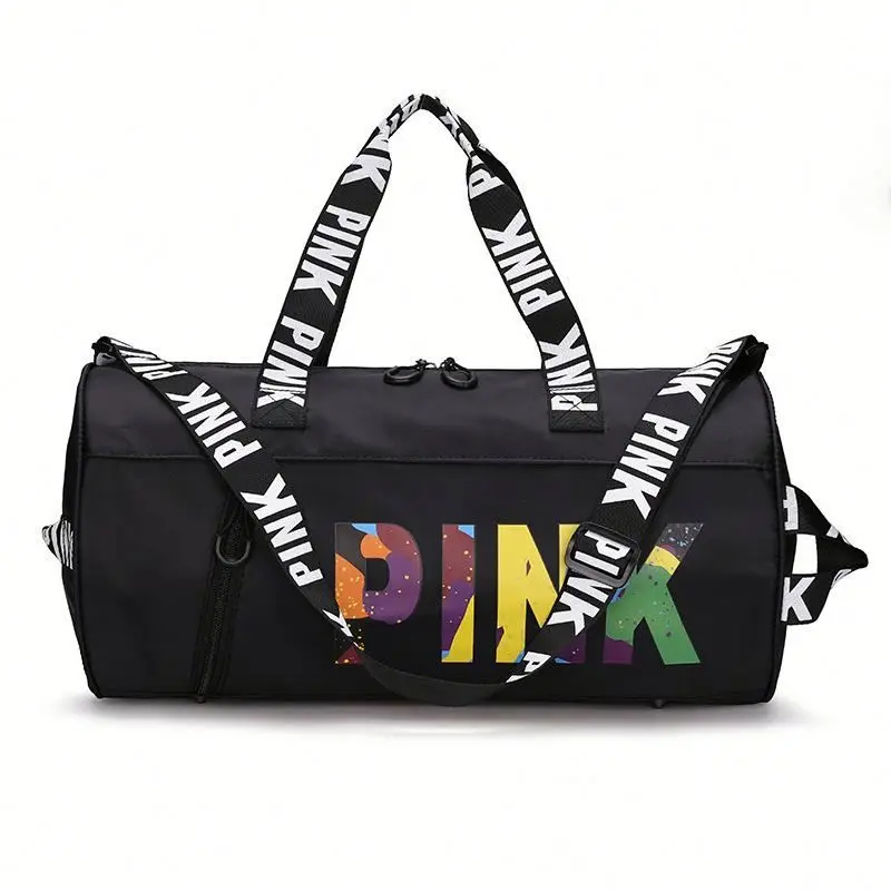 

2020 Latest Fashion Outdoor Ladies Travel Bag Stylish Graffiti Pattern Sports Training Bag for Girls Women