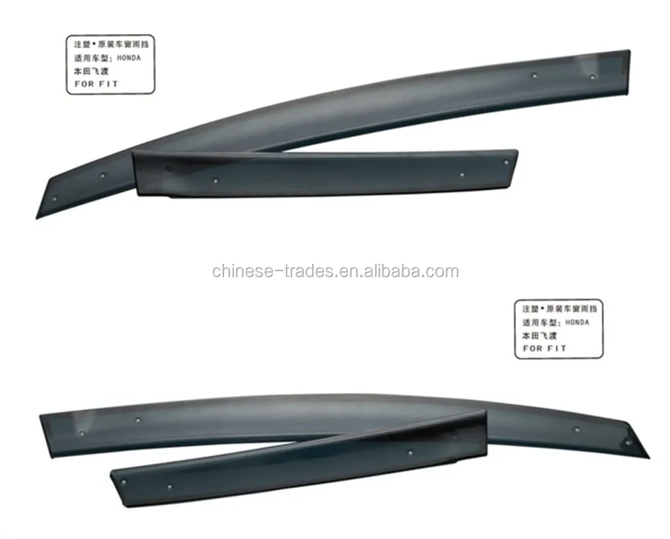 Acrylic+plastic Car Window Visor Door Rain Shield New Injection Sun