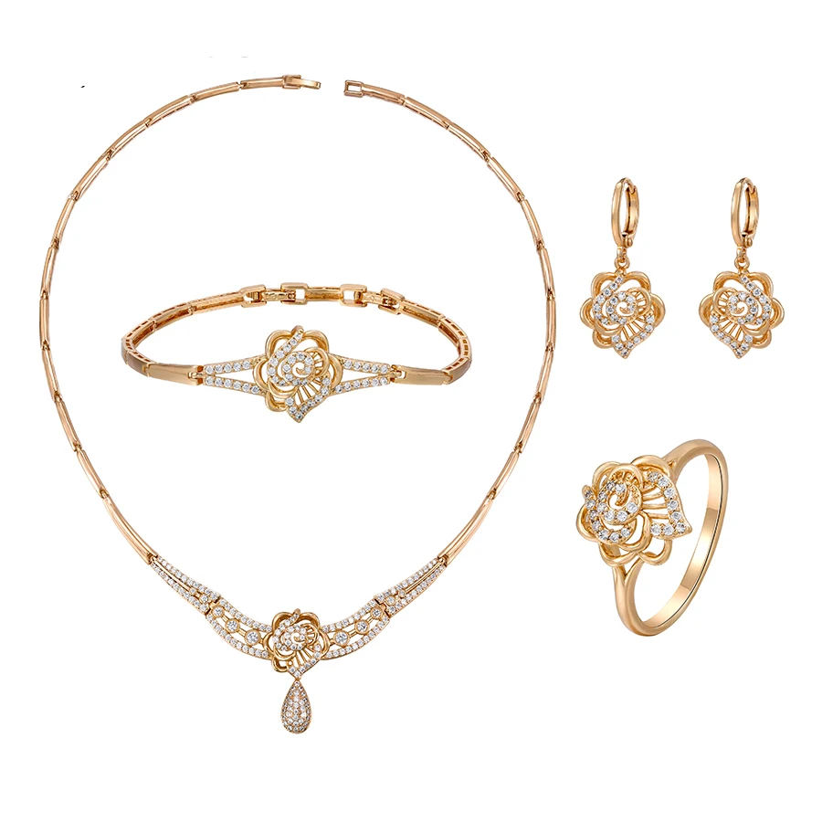 

65801 Xuping's new elegant four-piece luxury set for women
