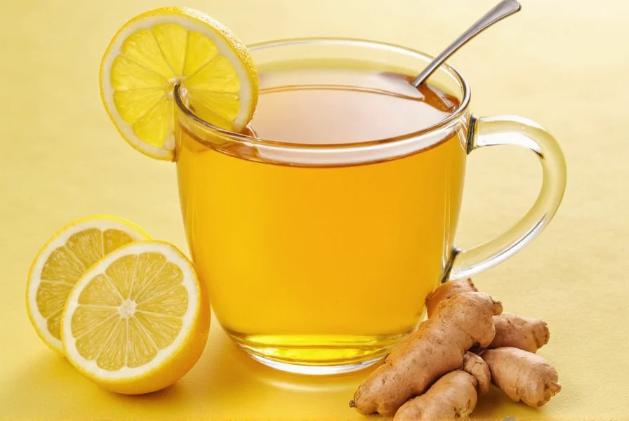 Step-by-step preparation of homemade lemon ginger tea