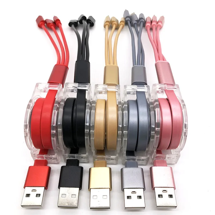 

Hot Selling Wholesale Cellphone Accessories Micro Magnetic 3in1 20cm Usb Cable For Sale