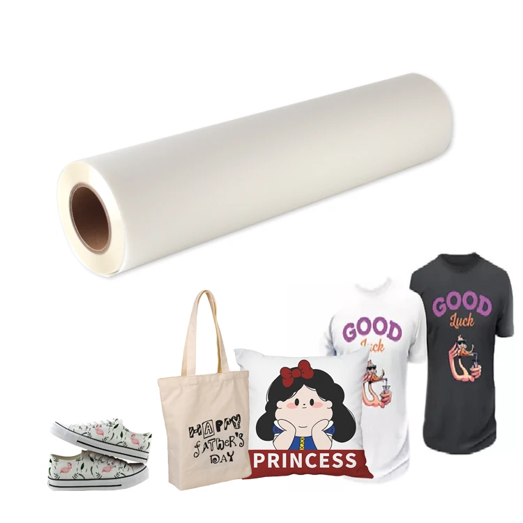 Hot Peel Double Sided Coated Matt 33cm 60cm 100m Premium Glossy PET Transfers DTF Roll Printer Film