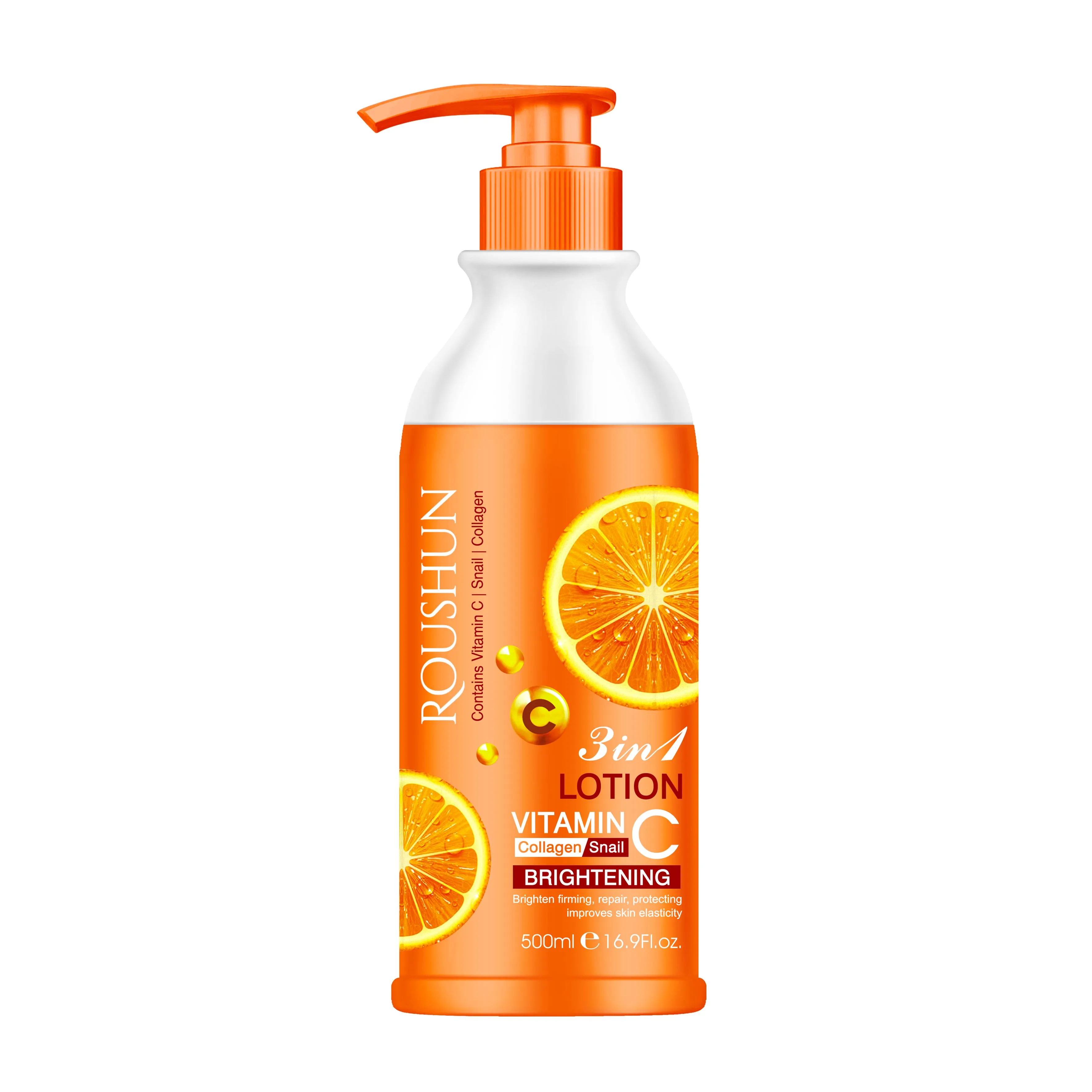 

Roushun 3 in 1 Vitamin C and Collagen Brightening Body Lotion Repair Firming Skin 500ml