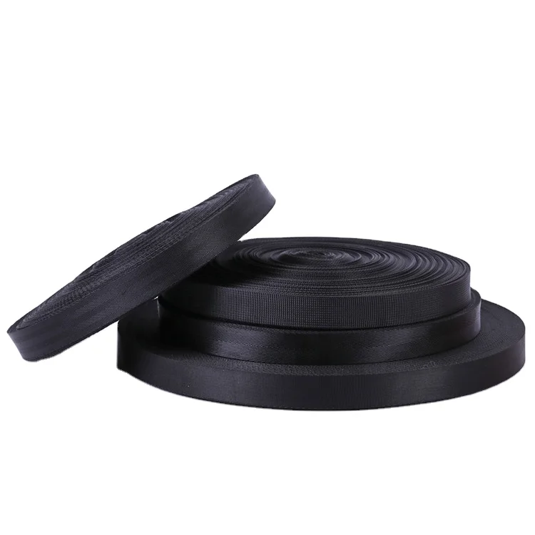 

Factory Sale Standard High Tenacity Safety Custom Black Garment Belt Webbing Nylon Webbing Belt, Black or custom