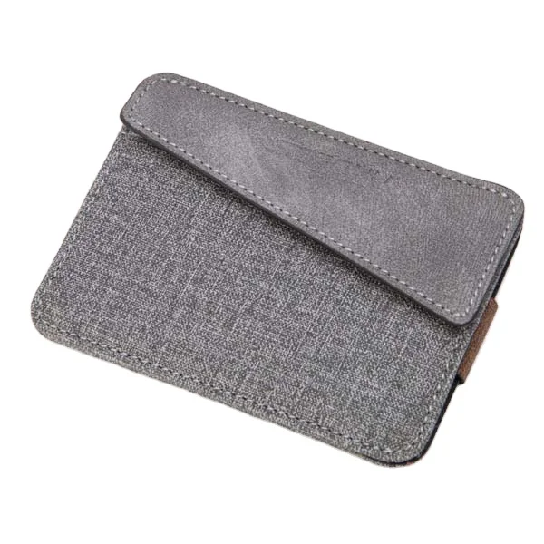 

2021 new portable men's wallet linen pocket bank card package.