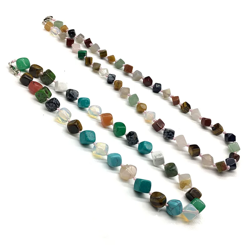 

Natural Stone Bead Chip Stones Necklace Good Quality For DIY Jewelry Making Healing Crystal Stones Bracelet Jewelry