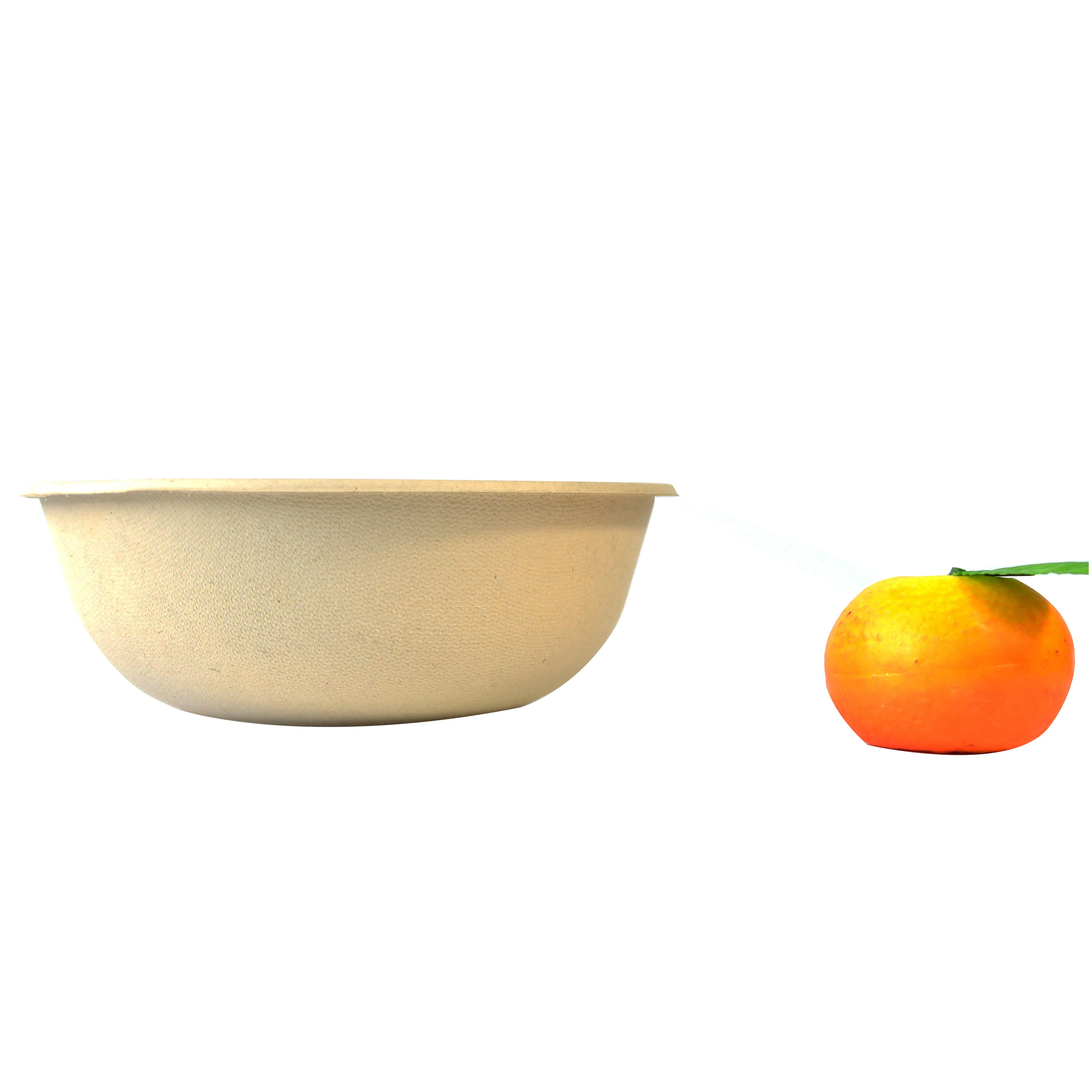 

Disposable 12oz 14oz 16oz 17oz 23oz Biodegradable Round Shape Sugarcane Bagasse Bowl