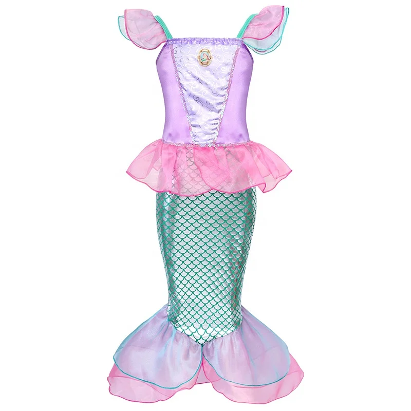 

Amazon Hot Selling Girl Princess Mermaid Dress Costume Party Princess Party Halloween costume Cosplay Dress tv & movie costumes