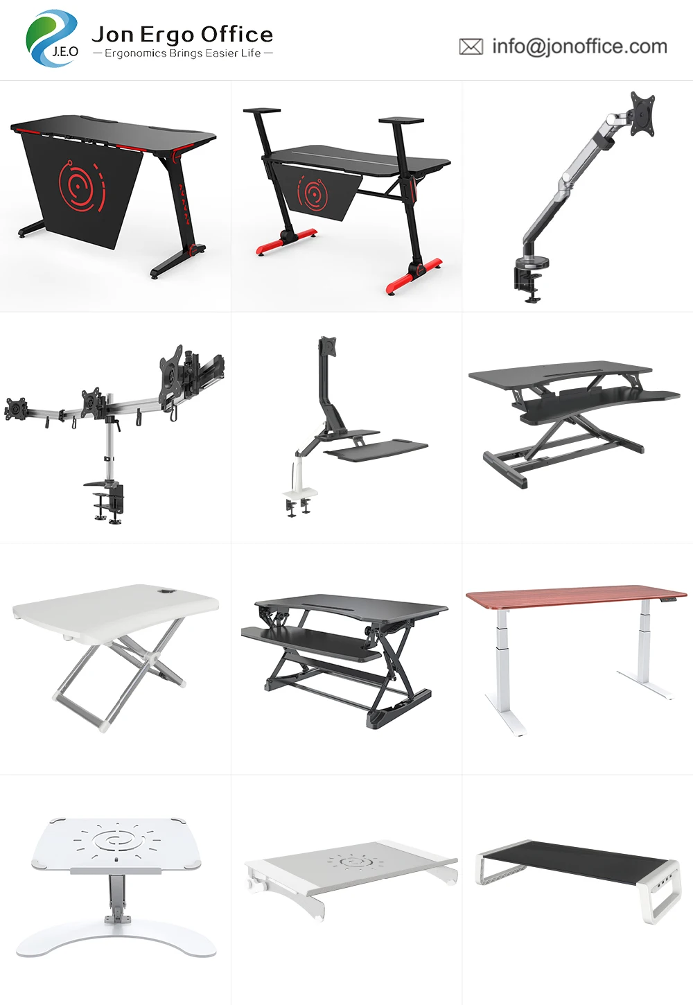 
ergonomic computer gaming desk for 3 monitors with RGB LED custom gaming table 