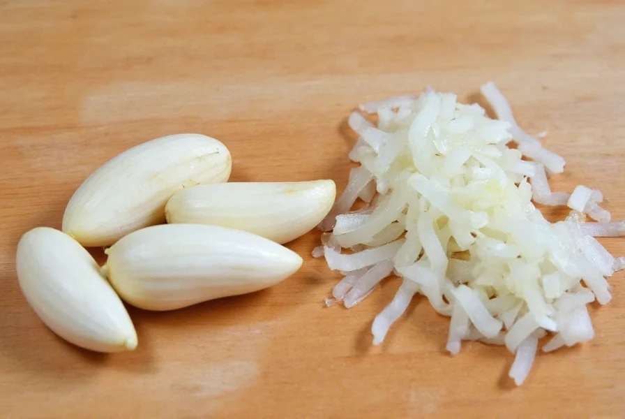 3 cloves of garlic to minced garlic