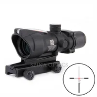 

SPINA Tactical airsoft ACOG 4X32 Real Green Red Fiber Optic Sight riflescopes rifle hunting scope for air gun hunting