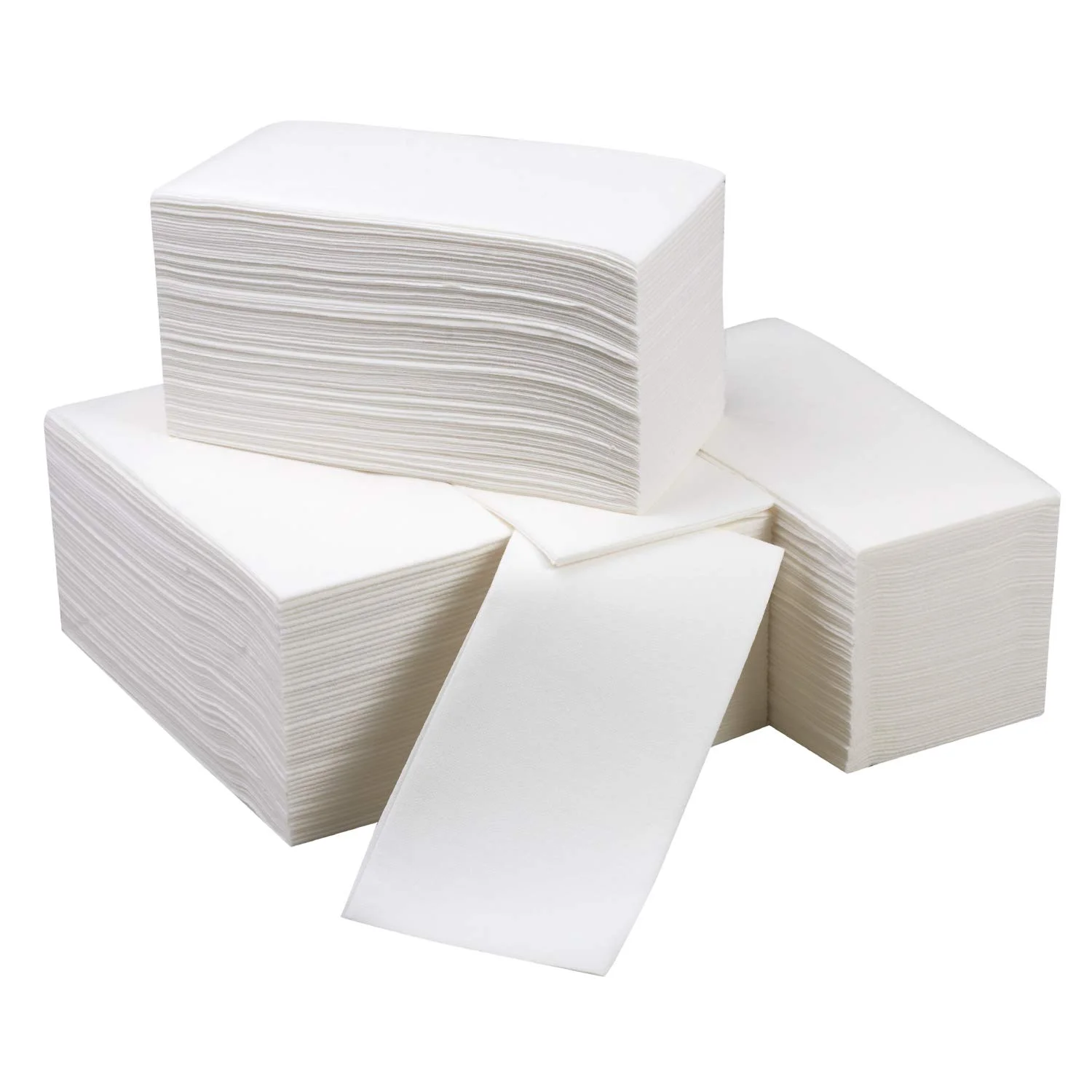 

Pure White Thick Table Napkin Luxury Linen Feel Napkin Paper