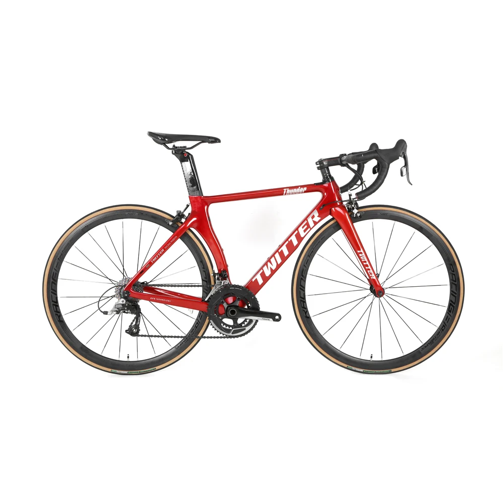 

Complete TWITTER roadbike RIVAL 22speed Aero racing road bike carbon