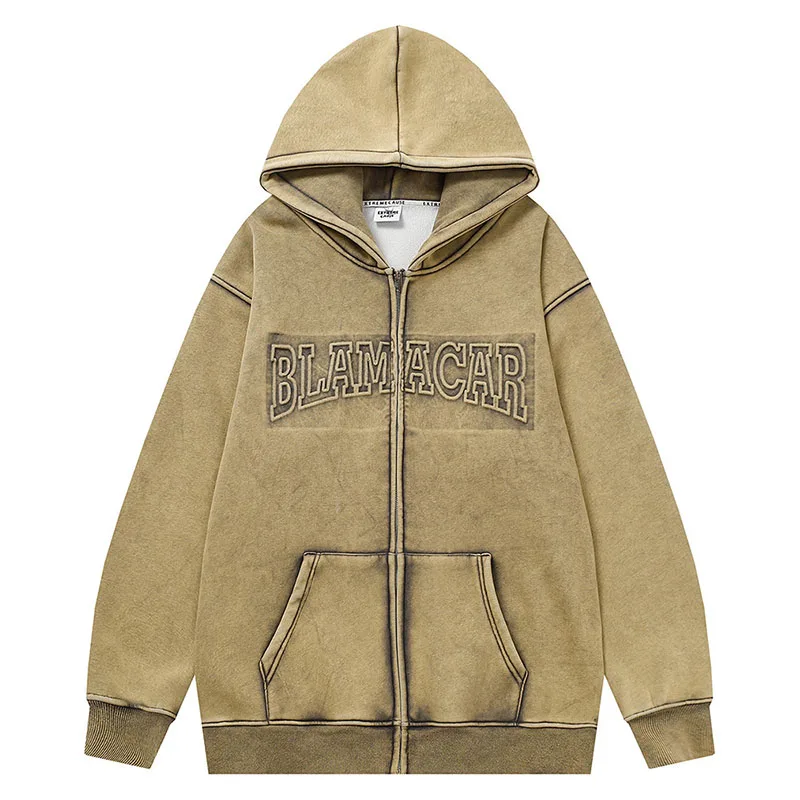 Oversize Drop Shoulder Hoodie – Vintage Acid Wash