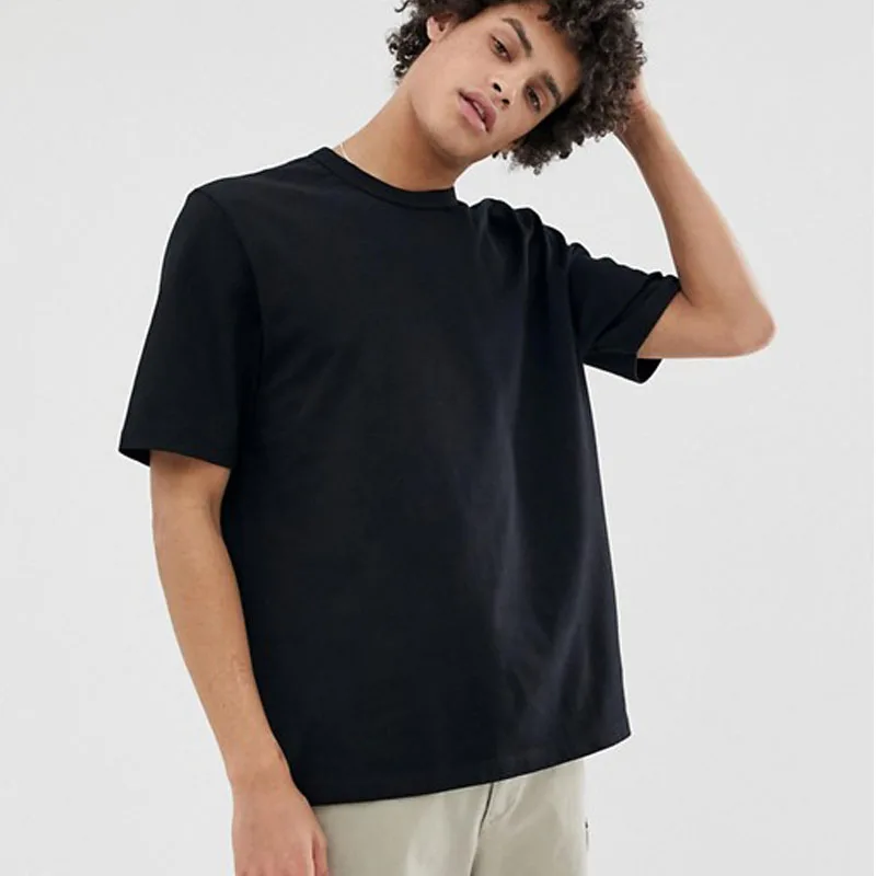 

Aidi Apparel Wholesale Custom 210g 100% Cotton T-shirt Loose Fit Vintage Blank Plain T Shirt For Men