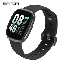 

SANDA GT103 Fashion Men Smart Blood Pressure Sport Wristwatch Heart Rate Monitor Watch IP67 Waterproof Digital Clock Wristwatch