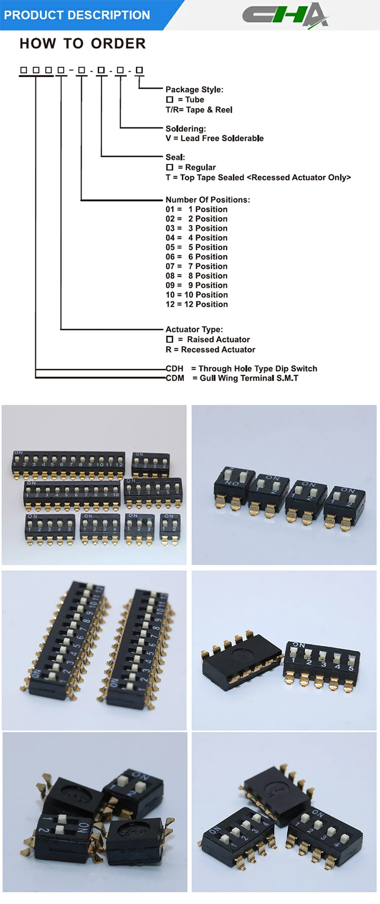 CDM DIP switch details