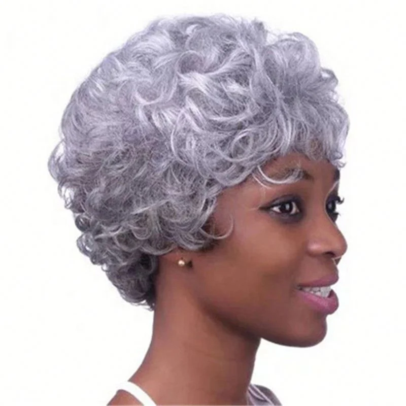 

new high quality business style women Wig nightclub bar sexy short curly hair wig