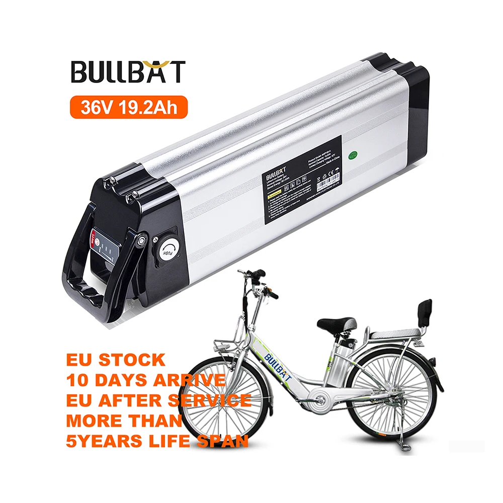 

In EU Stock 36 Volt 36v 10Ah 20Ah Silver Fish Electric Bike Batteries Ebike Battery Pack