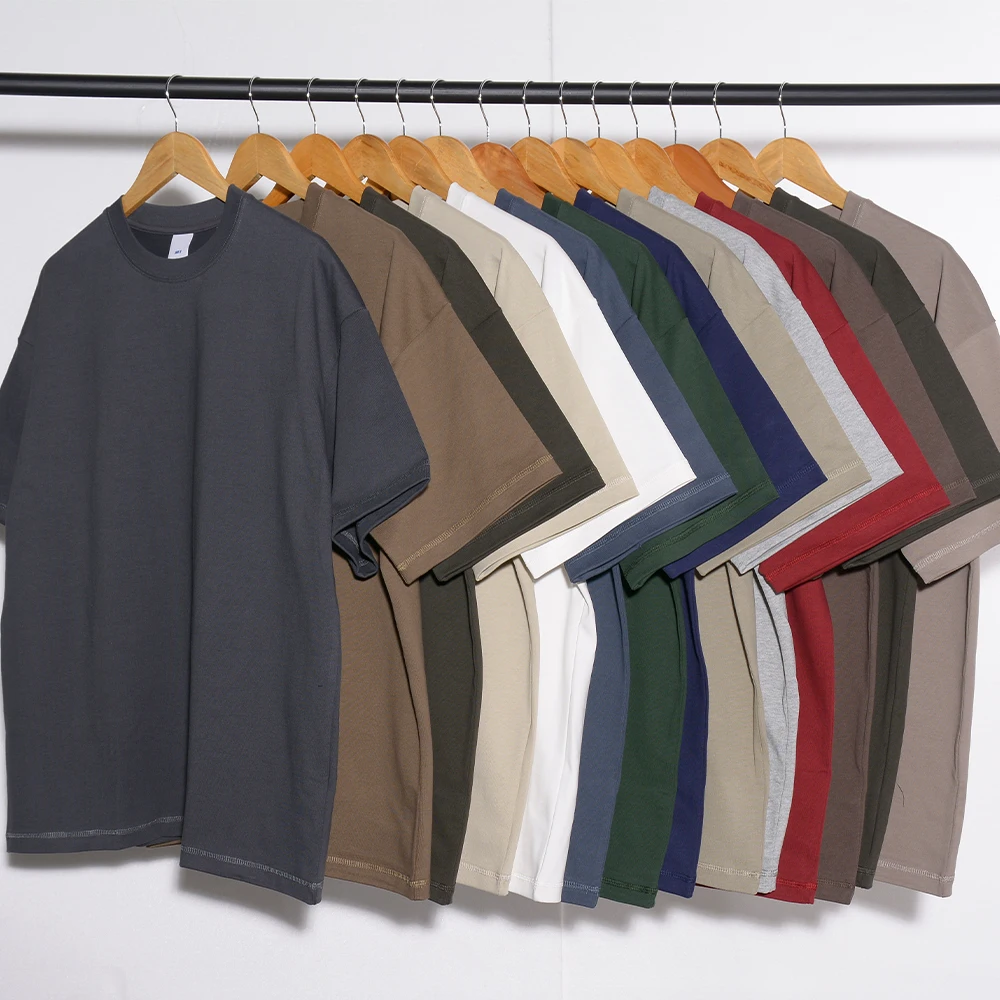Wholesale Men Blank T-shirt Custom Quality Cotton Loose Drop Shoulder Oversized T Shirt