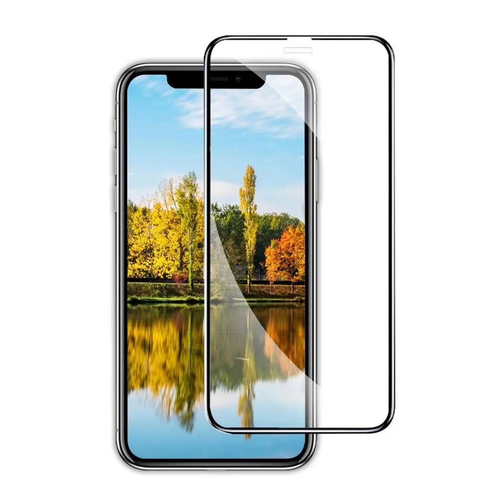 

9H Anti-scratch Premium 9D Curved Edge Full Coverage Tempered Glass Screen Protectors For iPhone 11 Pro Max 2019 Film