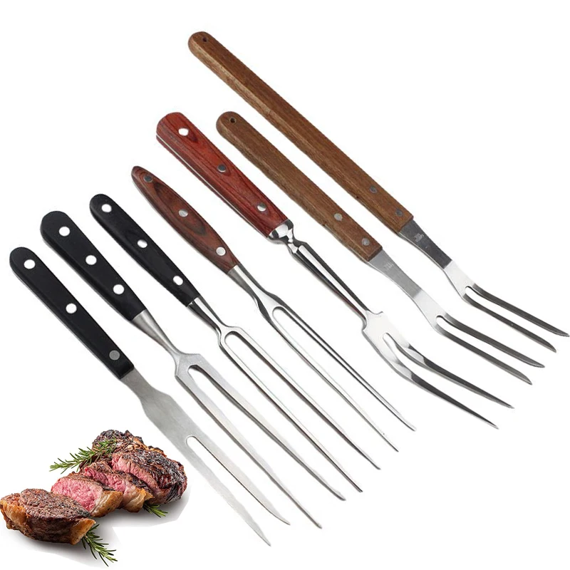 

Meat Fork Kitchen Roast Grilling Barbecue Dinner Parties Cooking Chef Pro Stainless Steel Pasta Carving Roasting Forks