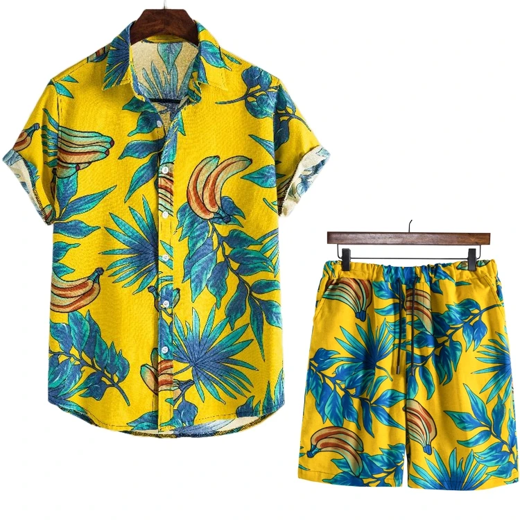 

Men's Plus Size Cotton and Linen Short Sleeve Large Size Geometric Patterns Shirts