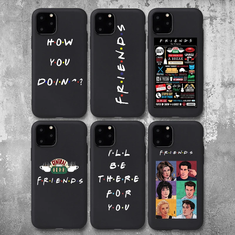 

Central Perk Friends Pattern Silicone Case For iPhone 5/6/7/8 Plus Xs Max TPU UV Printing Cover for iPhone 11/12 Pro Max SE 2020