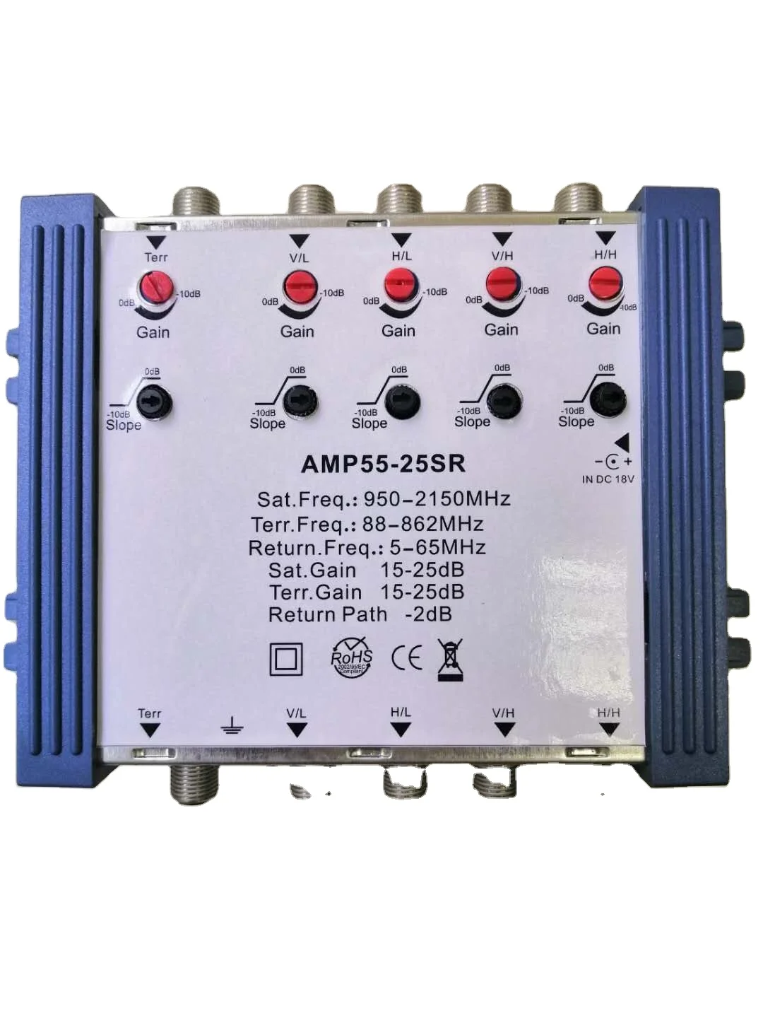 New Design Digital 5in Amplifier Satellite Signal Catv Amplifier With