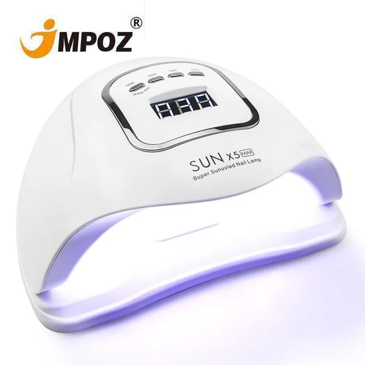 

SUN X5 Max 150W UV LED Lamp Nail Dryer with LCD Display Phototherapy Machine Nail Tools Smart Sensor Nail Art Tools, White