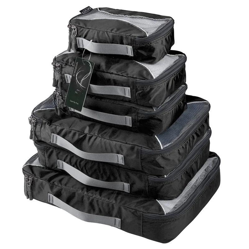 

OEM Factory Price Undergarment Large Capacity Travel Packing Bag Nylon Six-piece Set For Men